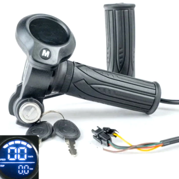 Купить Ручка газа для электросамокатов/электровелосипедов YP-ZS-2J (Ключ зажигания)