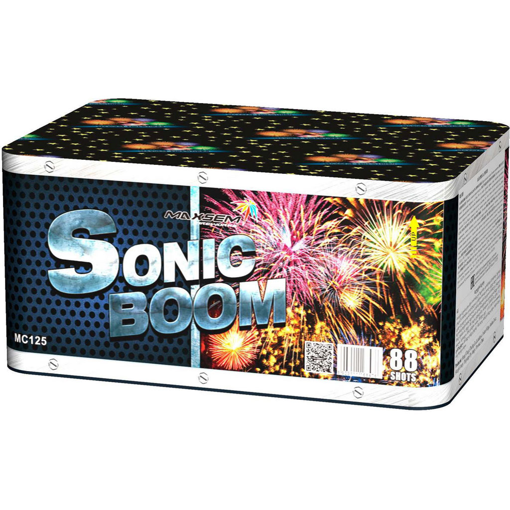 Купить Батарея салютов  дюймов Sonic Boom дюймов , 88 залпов, MC125