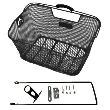 Купить Корзинка с креплением на багажник VINCA SPORT , 400х300х150мм, черная P 06-1 black