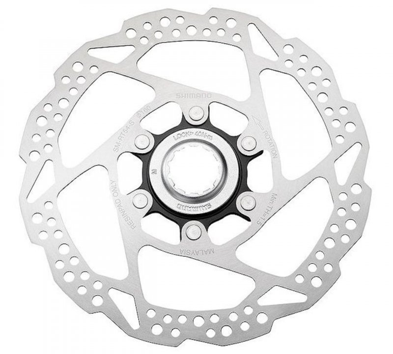 Купить Тормозной диск Shimano RT54 160мм, Center Lock, только для органических колодок, ESMRT54SE