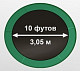 Купить Батут OXYGEN FITNESS Premium 10 футов, внутренняя сетка темно-зеленый
